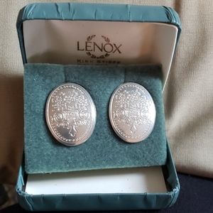 Kirk Stieff Pewter Pierced Earrings